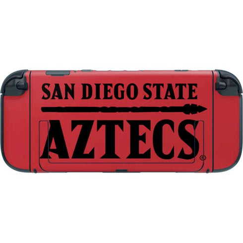 San Diego State University Logo Red Nintendo Switch 2 (2025) with Joy-Con Skin
